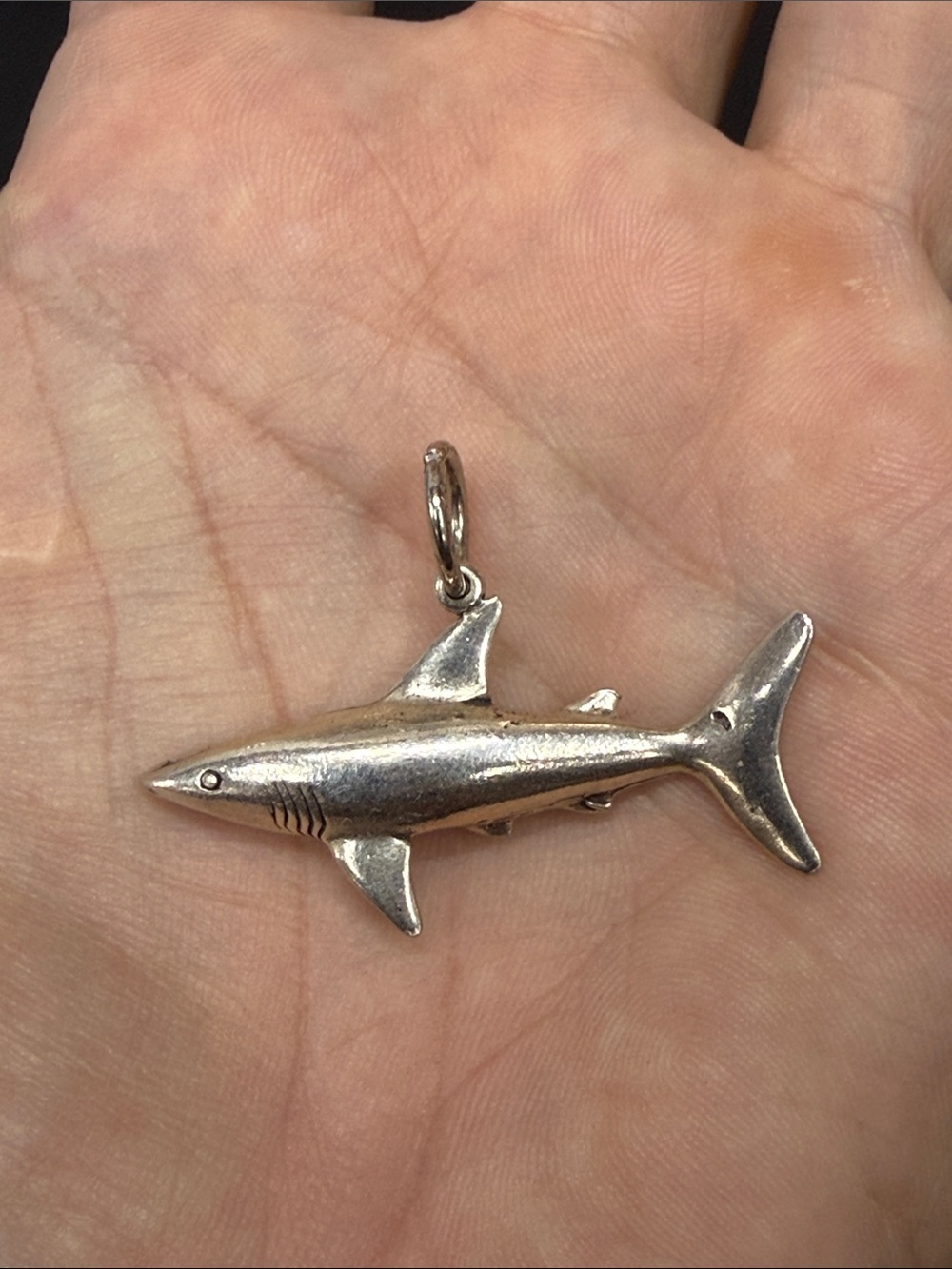 Gorgeous Sterling Silver Shark Pendant